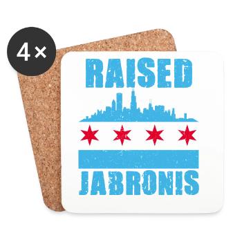 Jabroni Raised Around Jabronis - Coasters (set of 4) - white - Front