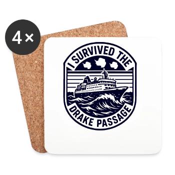 I have passed the passage in Antarctica - Coasters (set of 4) - white - Front