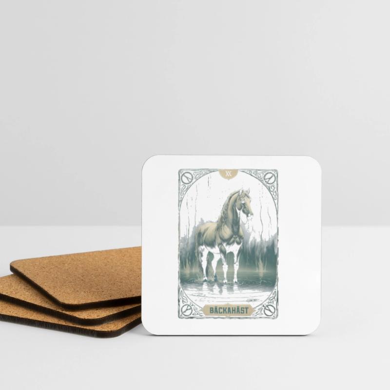 Bäckahäst Mythological Creatures Coasters (set of 4)