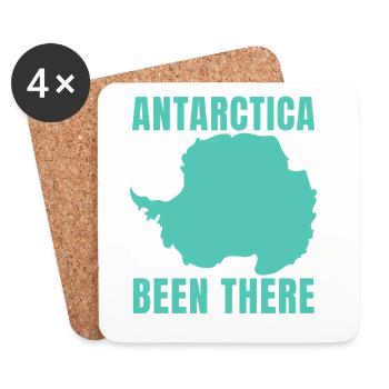 Antarctica – Been there before – family vacation - Coasters (set of 4) - white - Front
