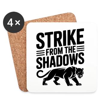 Strike from the Shadows - Coasters (set of 4) - white - Front