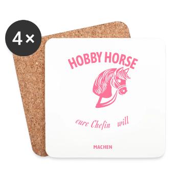 Hobby Horse Chefin Sport-Statement - Dessous de verre (lot de 4) - blanc - Devant