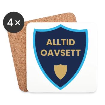 Toujours quel que soit le motif du bouclier - Dessous de verre (lot de 4) - blanc - Devant