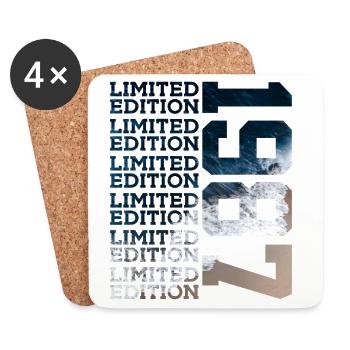 LIMITED EDITION 1987 39 JAHRE 39. GEBURTSTAG - Untersetzer (4er-Set) - Weiß - Vorne