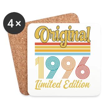 30 Year Anniversary 1996 Original Vintage Gift - Coasters (set of 4) - white - Front
