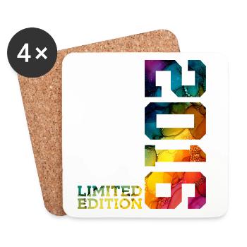 LIMITED EDITION 2016 10 JAHRE 10. GEBURTSTAG - Untersetzer (4er-Set) - Weiß - Vorne