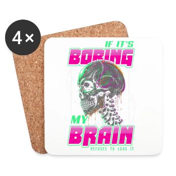 Neurodivergent Neurodiversity Neurodiverse - Coasters (set of 4) - white - Front
