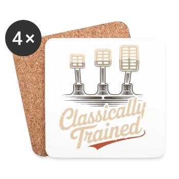 Classically Trained Petrolhead KFZ Mechaniker - Untersetzer (4er-Set) - Weiß - Vorne