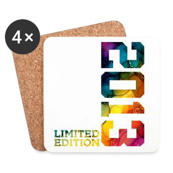 LIMITED EDITION 2013 13 YEARS 13TH BIRTHDAY - Coasters (set of 4) - white - Front