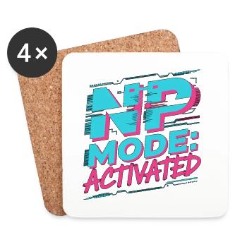 Nurse Practitioner NP Mode Activated Primary Care - Coasters (set of 4) - white - Front