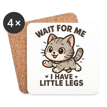 Cat Saying Humor Meme Funny Funny Gift Idea - Coasters (set of 4) - white - Front