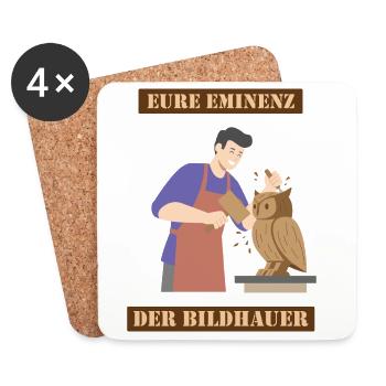 Eure Eminenz, Der Bildhauer - Untersetzer (4er-Set) - Weiß - Vorne