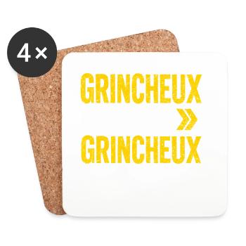 Humor Grumpy Complaining Funny Bad Mood - Coasters (set of 4) - white - Front