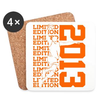 LIMITED EDITION 2013 BASKETBALL 13TH BIRTHDAY - Coasters (set of 4) - white - Front