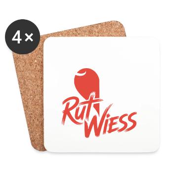 Carnival Mouse Rut Wiess Cologne Cologne Cologne Carnival Mouse - Coasters (set of 4) - white - Front