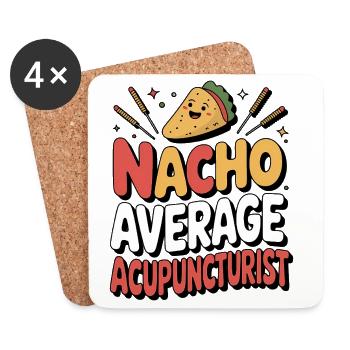 Acupuncture Chinese Medicine Health - Coasters (set of 4) - white - Front