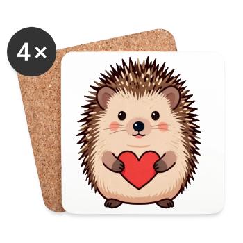 Muttertags Geschenk Mutter Muttertag Geschenkidee  - Untersetzer (4er-Set) - Weiß - Vorne