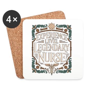 Veteran Nurse Experience Level Legendary Nursing - Untersetzer (4er-Set) - Weiß - Vorne