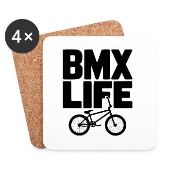 BMX Life - Coasters (set of 4) - white - Front