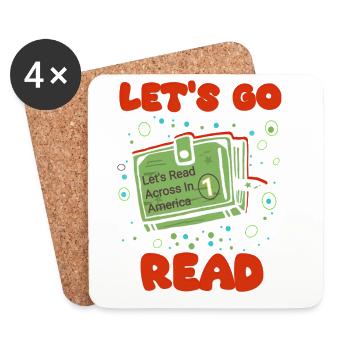 Read Across America - Coasters (set of 4) - white - Front