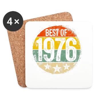 Best of 1976 Sunset 50th Birthday - Coasters (set of 4) - white - Front