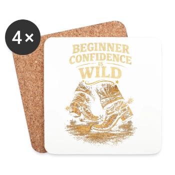 Line Dance Line Dancer Beginner Confidence Is Wild - Untersetzer (4er-Set) - Weiß - Vorne