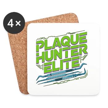 Periodontist Plaque Hunter Elite Dental Specialist - Untersetzer (4er-Set) - Weiß - Vorne