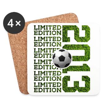 LIMITED EDITION 2013 FOOTBALL 13TH BIRTHDAY - Coasters (set of 4) - white - Front