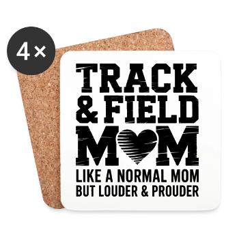 Athletics Sayings Athletics Gift - Coasters (set of 4) - white - Front