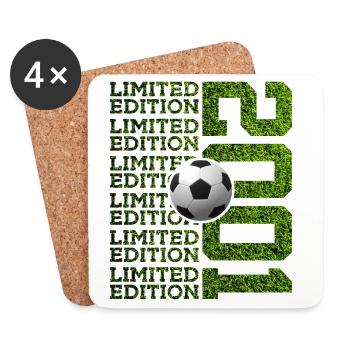 LIMITED EDITION 2001 FOOTBALL 25TH BIRTHDAY - Coasters (set of 4) - white - Front
