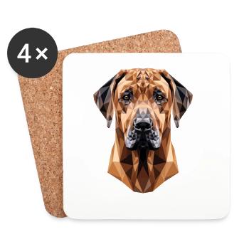Rhodesian Ridgeback Hunting Dog Dogs Pride Ridgeback - Coasters (set of 4) - white - Front