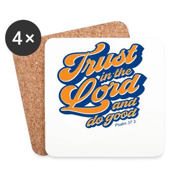 Christian Jesus God Worship Faith Religious - Coasters (set of 4) - white - Front