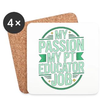 PT Educator My Passion My Movement Specialist - Coasters (set of 4) - white - Front