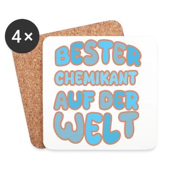 Gift for Chemical Technician - Coasters (set of 4) - white - Front