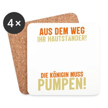 Gewichtheberin AUS DEM WEG IHR HAUTSTÄNDER Lustig - Untersetzer (4er-Set) - Weiß - Vorne