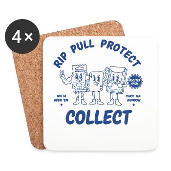 Rip zieh Protect Sammelkarten-Booster-Crew - Untersetzer (4er-Set) - Weiß - Vorne