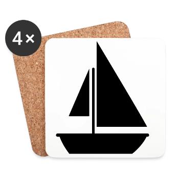 Voile - Dessous de verre (lot de 4) - blanc - Devant