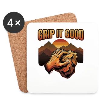 Grip It Good Climbing Bouldering Mountains - Coasters (set of 4) - white - Front