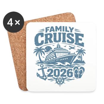Family Cruise 2026 - Coasters (set of 4) - white - Front