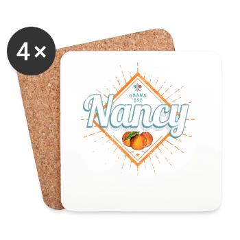 Nancy Stadt Grand Est Frankreich Souvenir - Untersetzer (4er-Set) - Weiß - Vorne