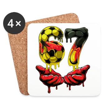 67 Soccer Meme, 67 T Shirt, Soccer 67 Football - Coasters (set of 4) - white - Front
