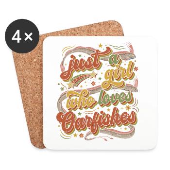 Just a Girl Who Loves Cauliflowers - Untersetzer (4er-Set) - Weiß - Vorne