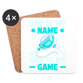Anesthesiologist Dad Is My Name Anesthesia - Coasters (set of 4) - white - Front