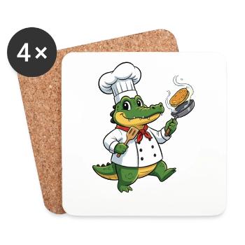 Gatorkoch Panfire - Coasters (set of 4) - white - Front