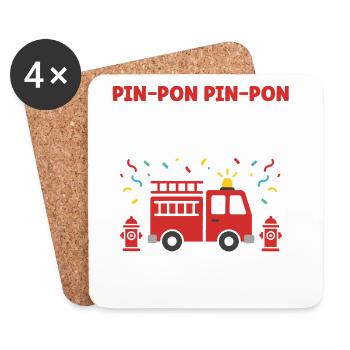 7 years - Coasters (set of 4) - white - Front
