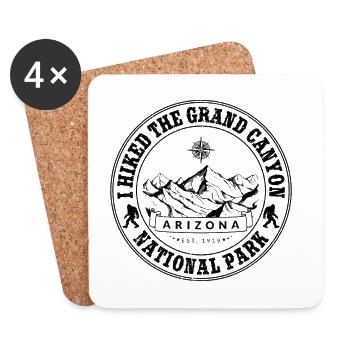 I Hiked Grand Canyon National Park Hiking - Coasters (set of 4) - white - Front
