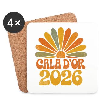 Cala d'Or 2026 Sunbeams - Coasters (set of 4) - white - Front