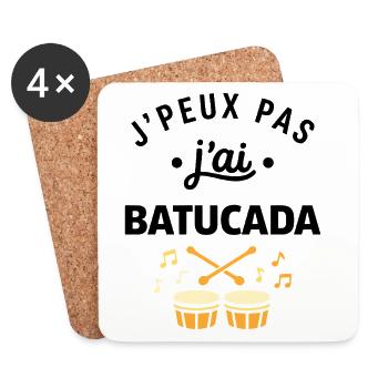 batucada - Dessous de verre (lot de 4) - blanc - Devant