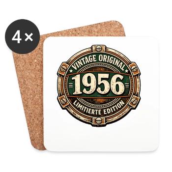 Vintage Original 1956 limitierte Edition - Untersetzer (4er-Set) - Weiß - Vorne