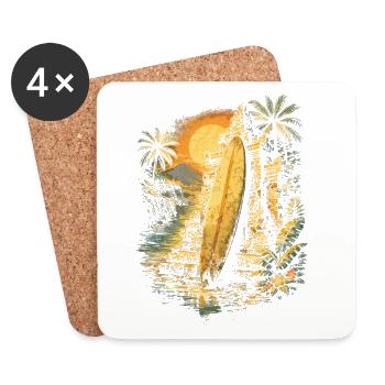 Bali Tour - Coasters (set of 4) - white - Front